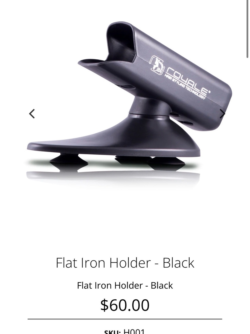 COYBIE Flat Iron Holder - Black